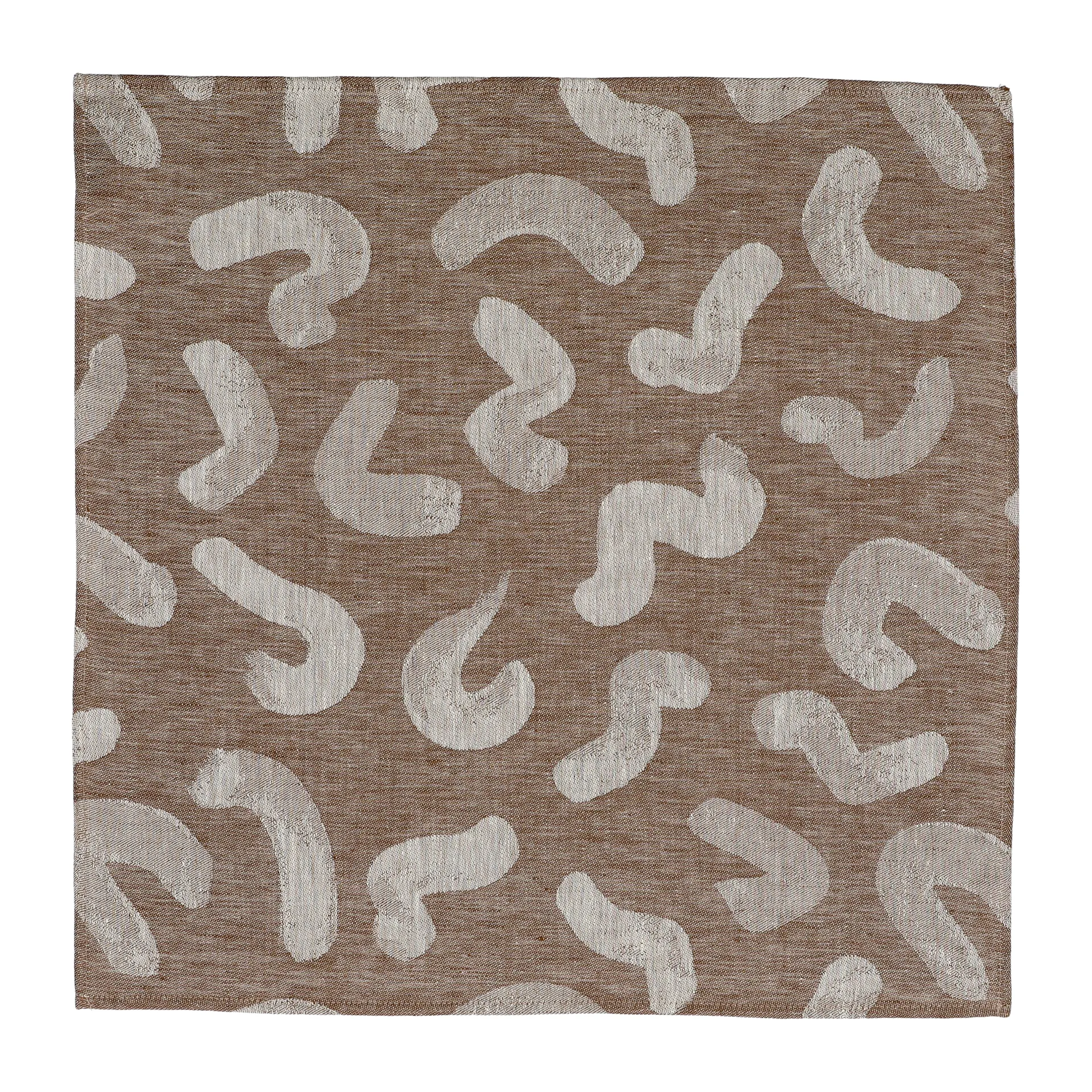 Udon kitchen towel 58x58 cm, Brown Fine Little Day