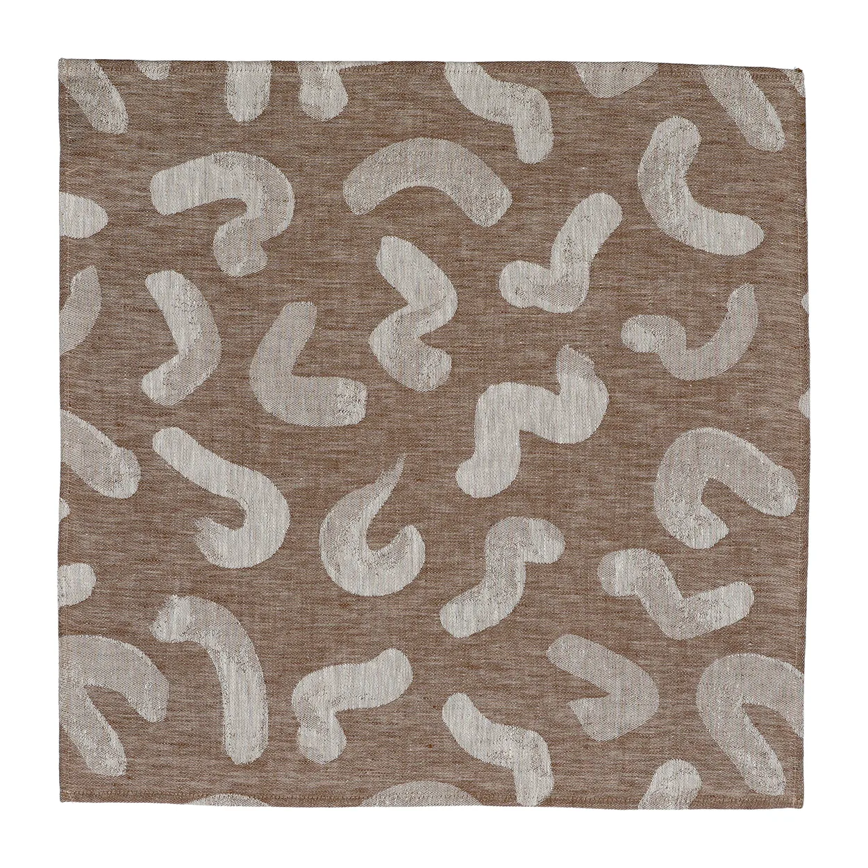 Fine Little Day Udon kitchen towel 58x58 cm Brown | Scandinavian Design | Kitchen tea towels | Brown