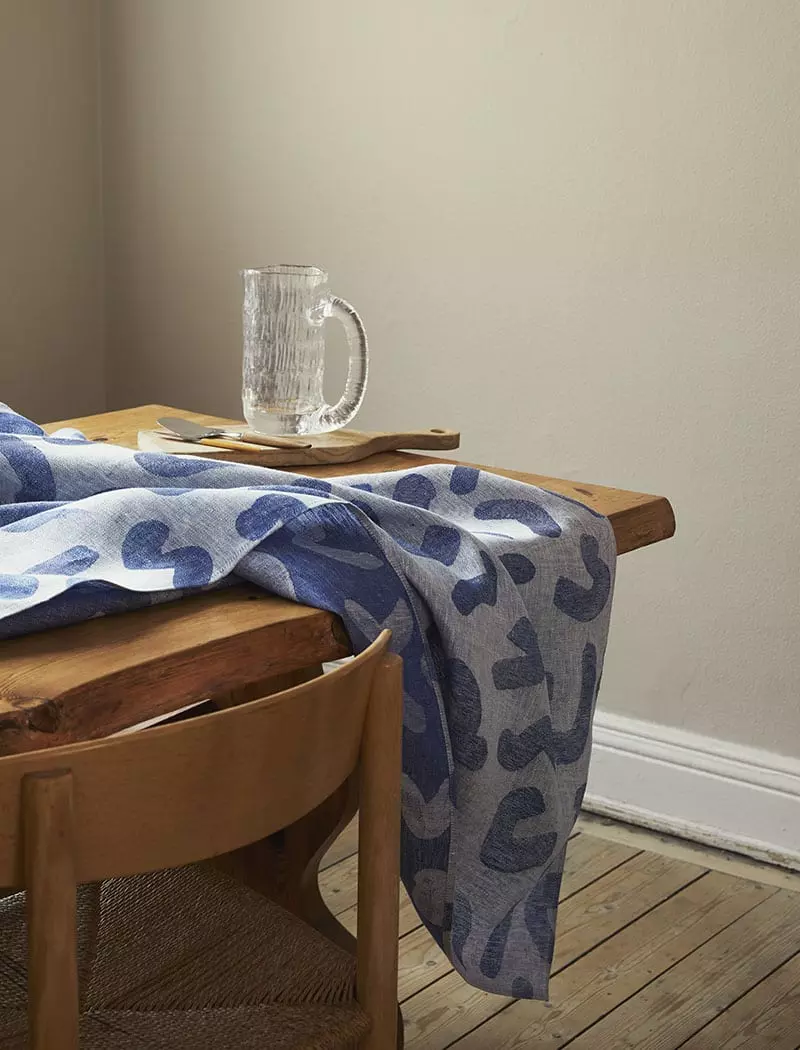 Fine Little Day Udon tablecloth 147x147 cm Blue | Scandinavian Design | Tablecloths | Blue