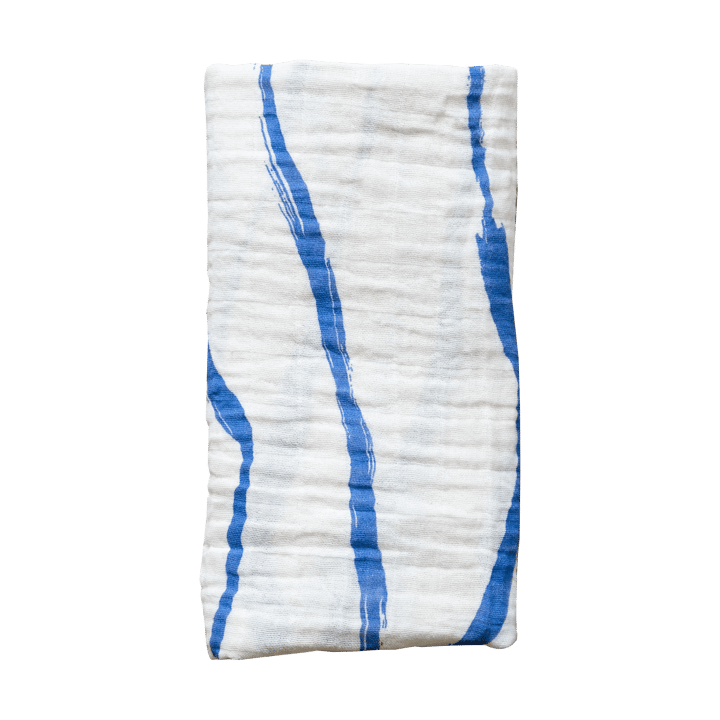 Våg muslin throw 120x120 cm, Blue Fine Little Day