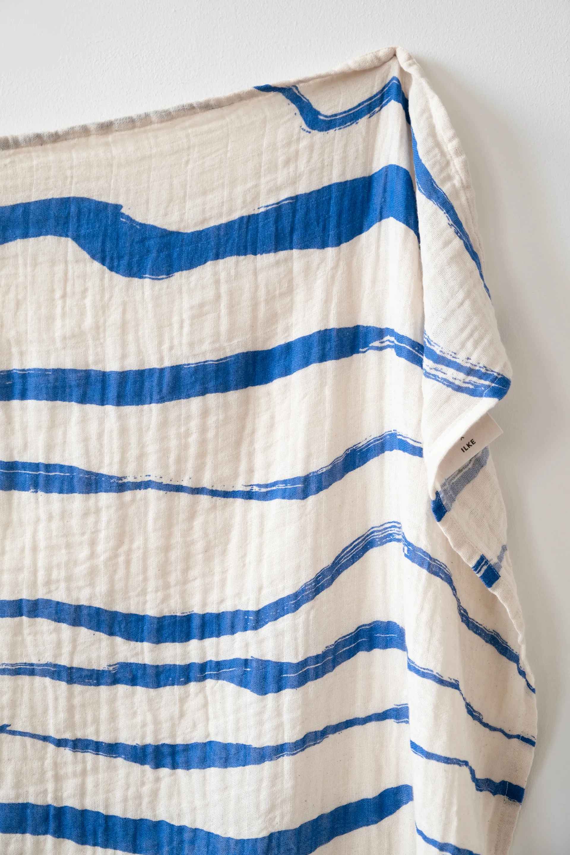 Våg muslin throw 120x120 cm, Blue Fine Little Day