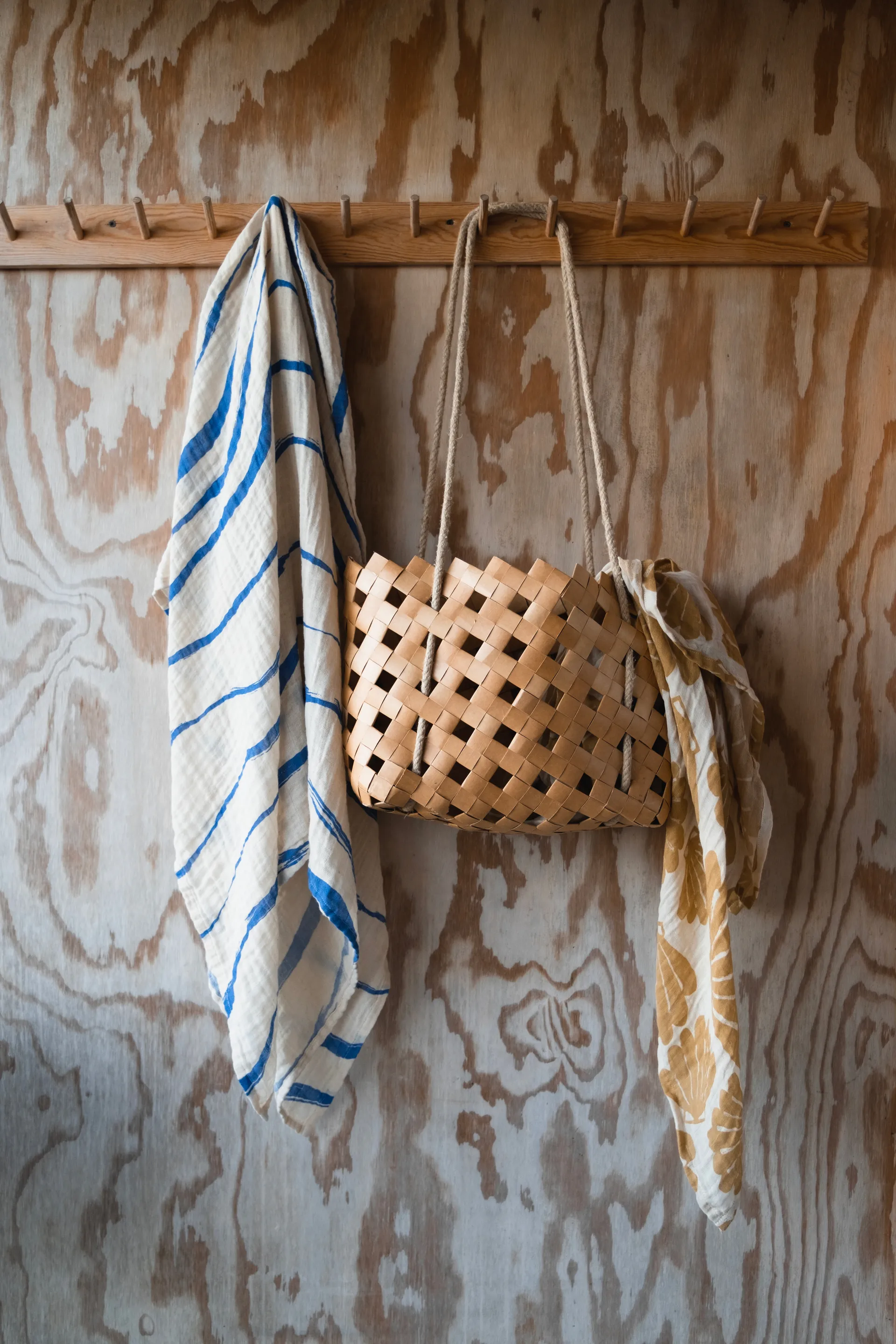 Våg muslin throw 120x120 cm, Blue Fine Little Day