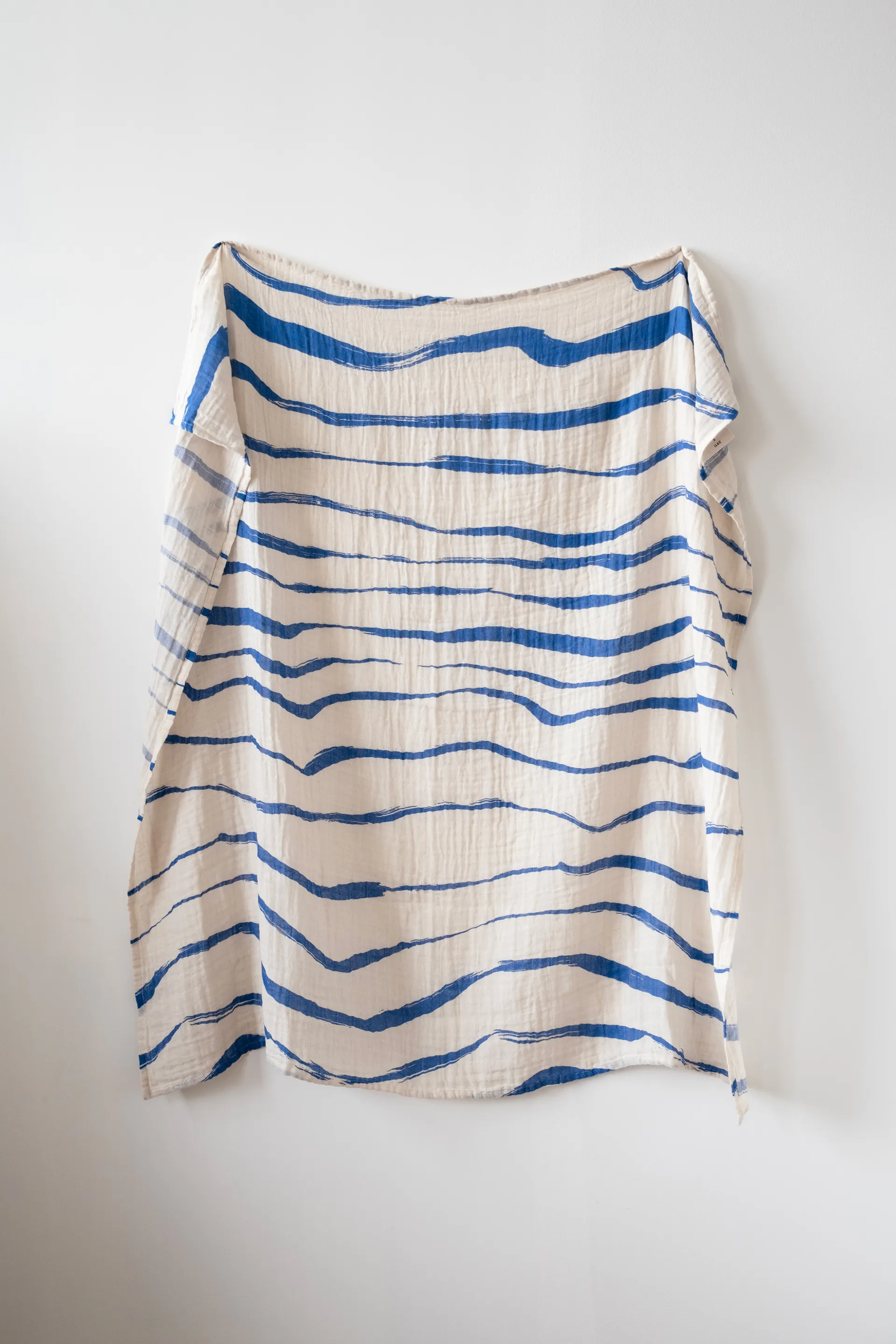 Våg muslin throw 120x120 cm, Blue Fine Little Day