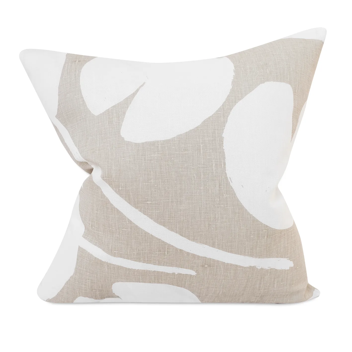 Water lilies cushion cover, beige-white, 48x48 cm Fine Little Day