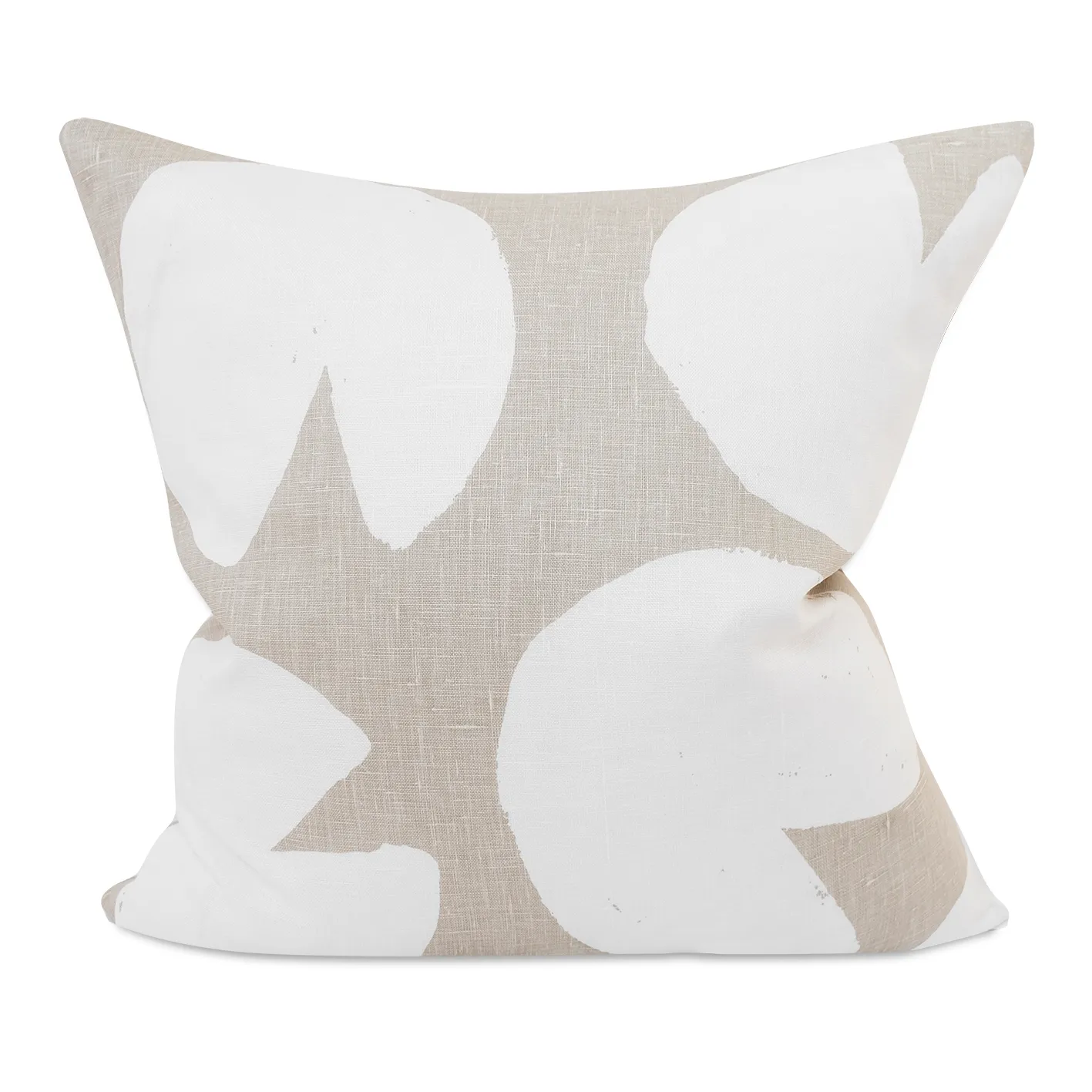 Water lilies cushion cover, beige-white, 48x48 cm Fine Little Day
