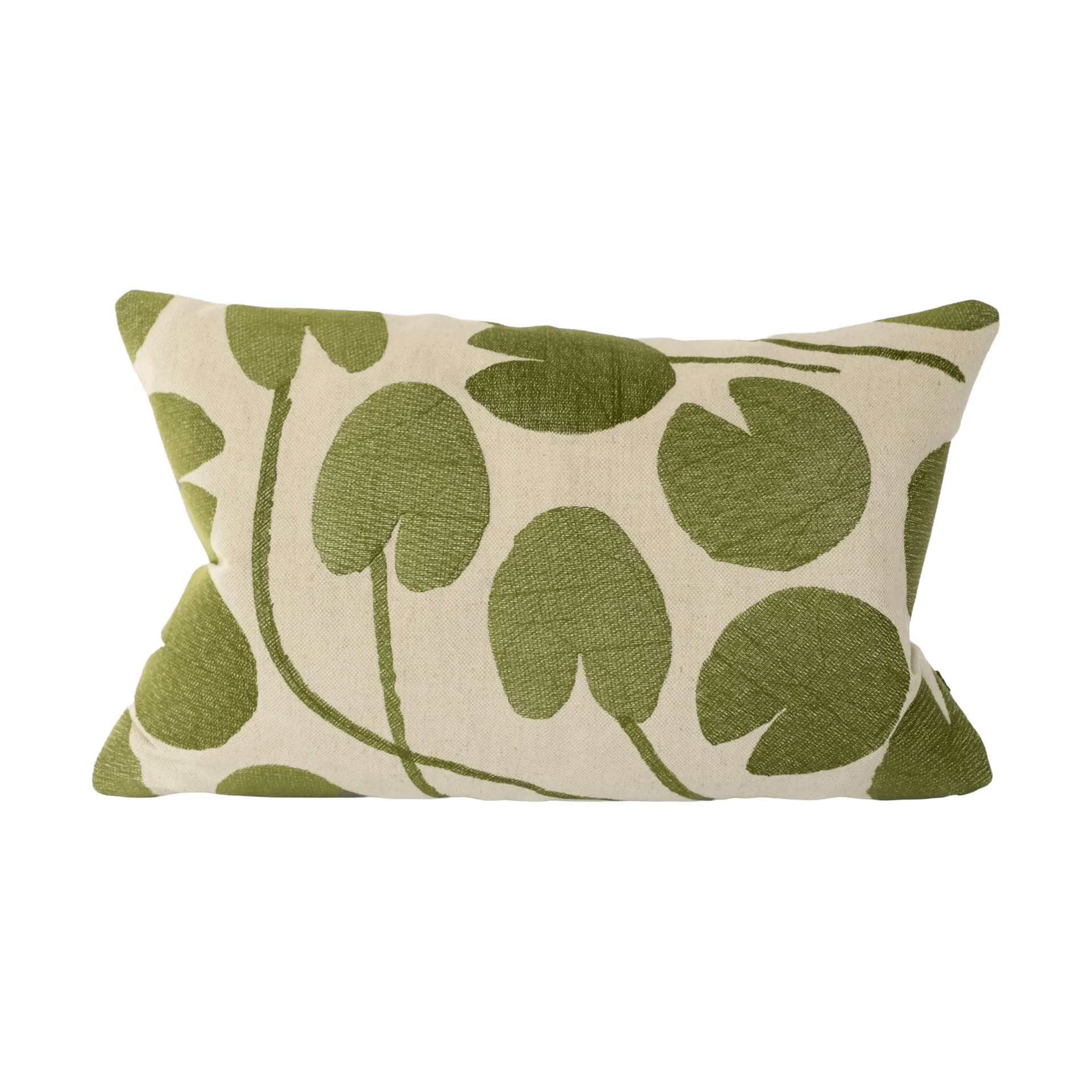 Water lilies cushion cover, Natural-green, 38x58 cm Fine Little Day