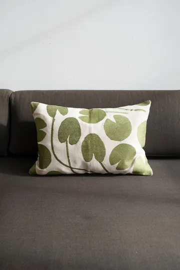 Water lilies cushion cover - Natural-green, 38x58 cm - Fine Little Day