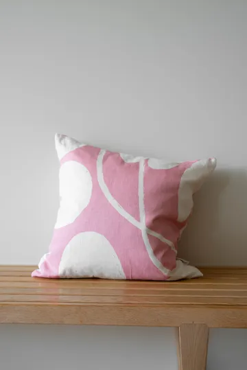 Water lilies cushion cover - Pink, 48x48 cm - Fine Little Day