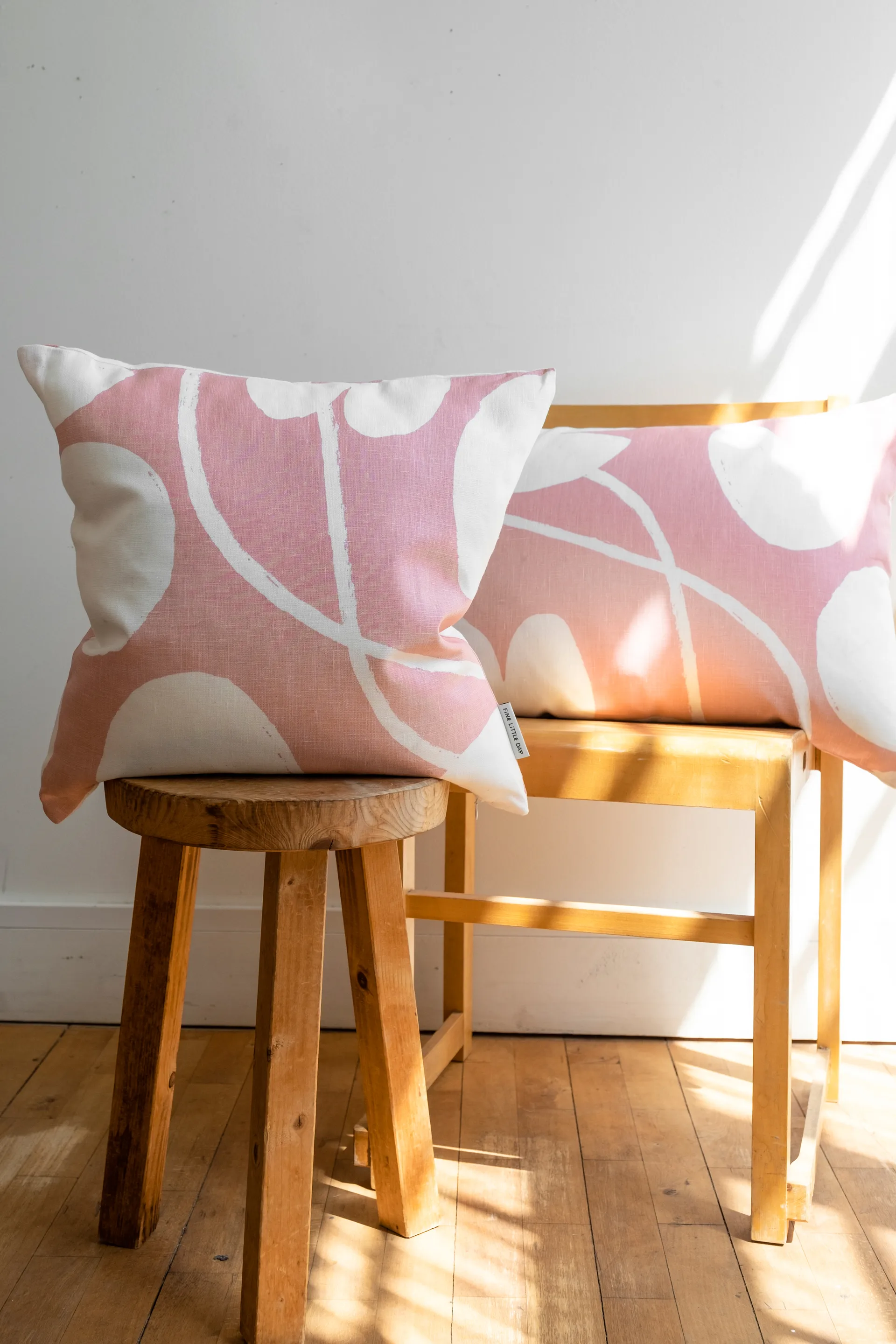 Water lilies cushion cover, Pink, 48x48 cm Fine Little Day