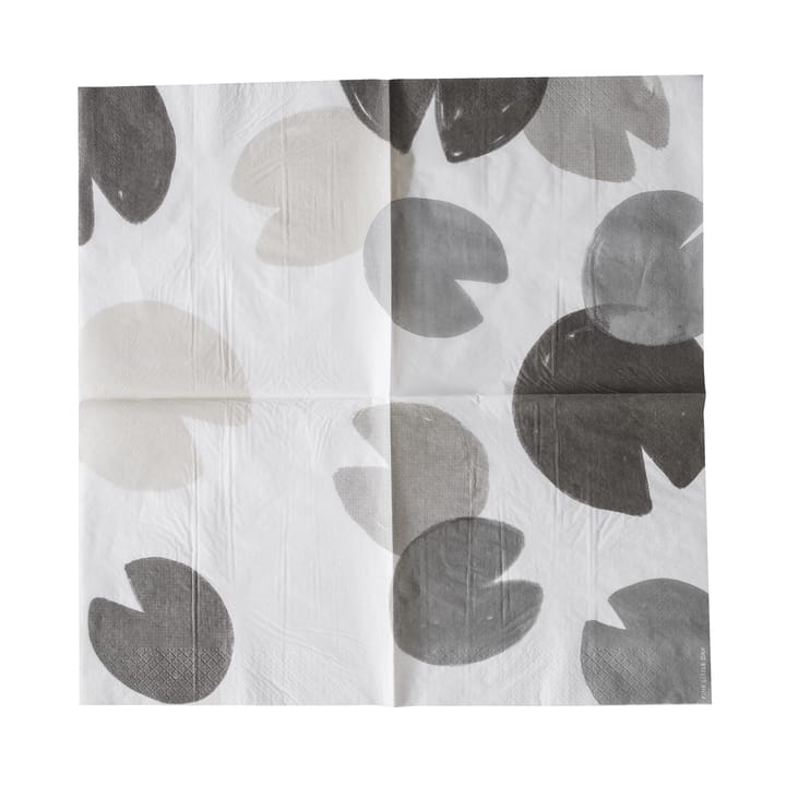 Water lilies napkin 25-pack - grey-green - Fine Little Day