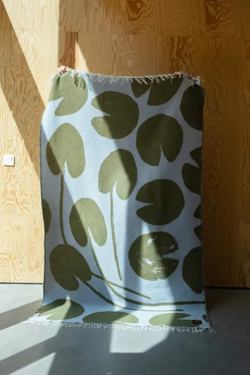 Water lilies throw 130x220 cm - Blue-green - Fine Little Day