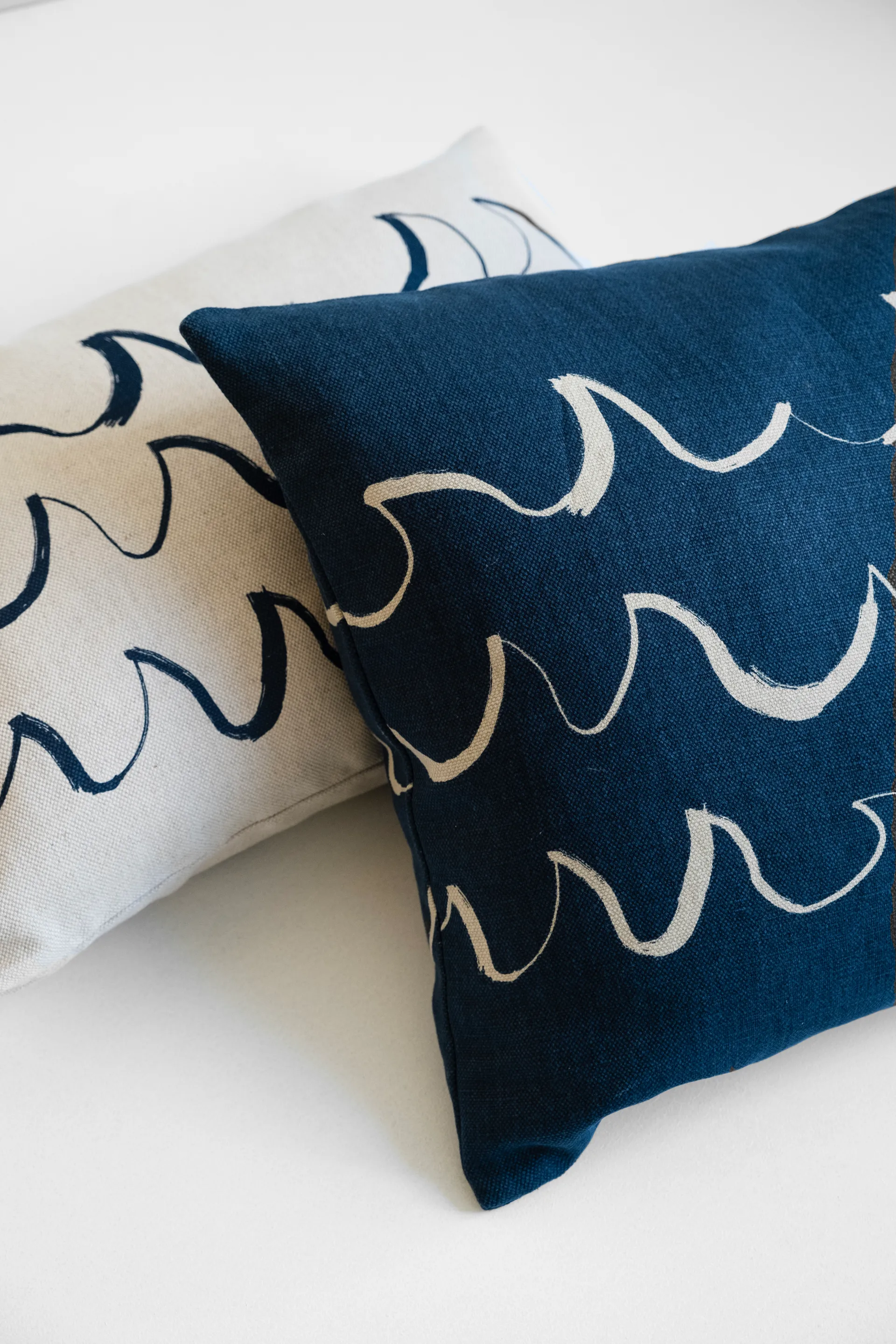 Wave cushion cover 48x48 cm, Blue Fine Little Day