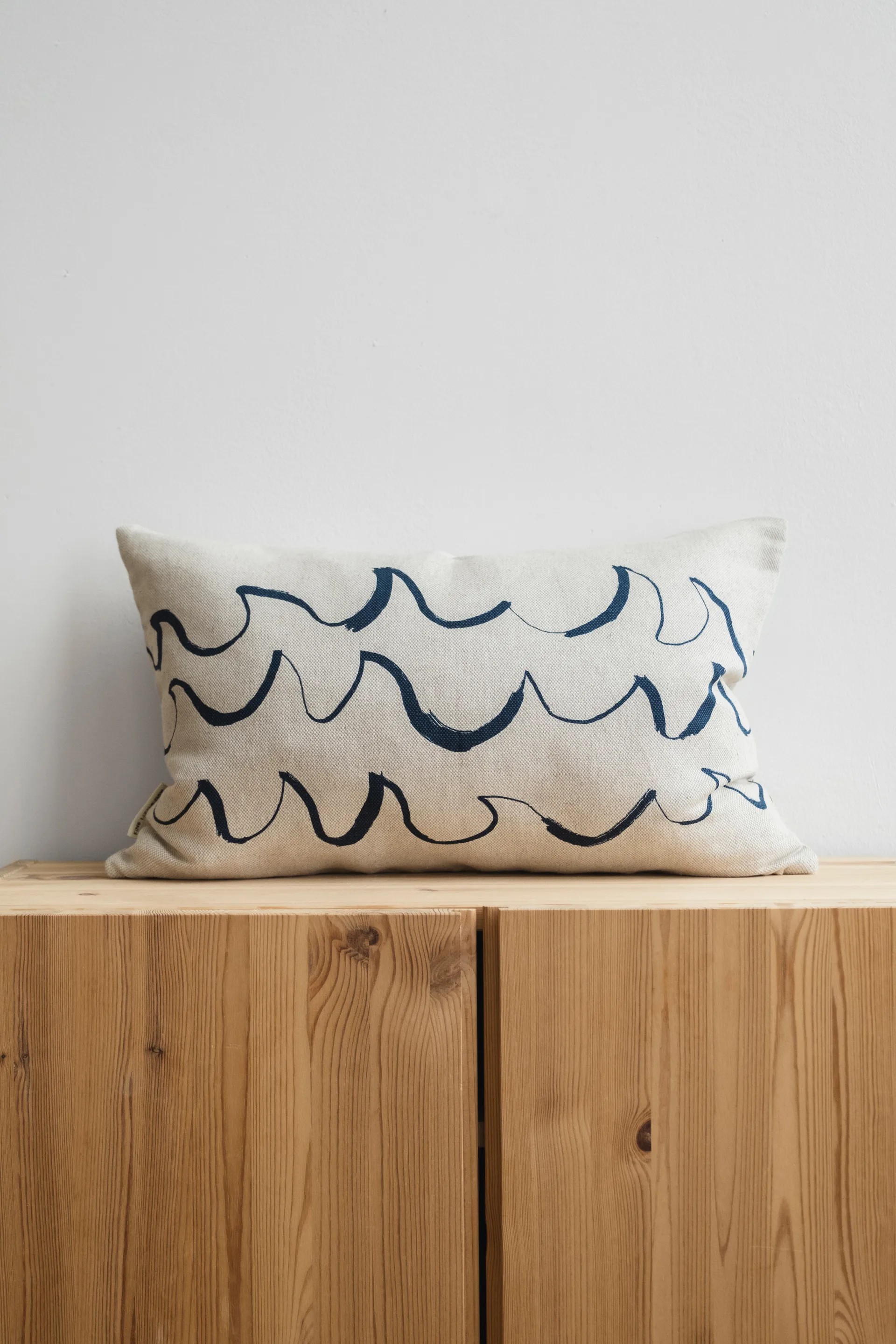 Wave pillowcase 38x58 cm, Blue Fine Little Day