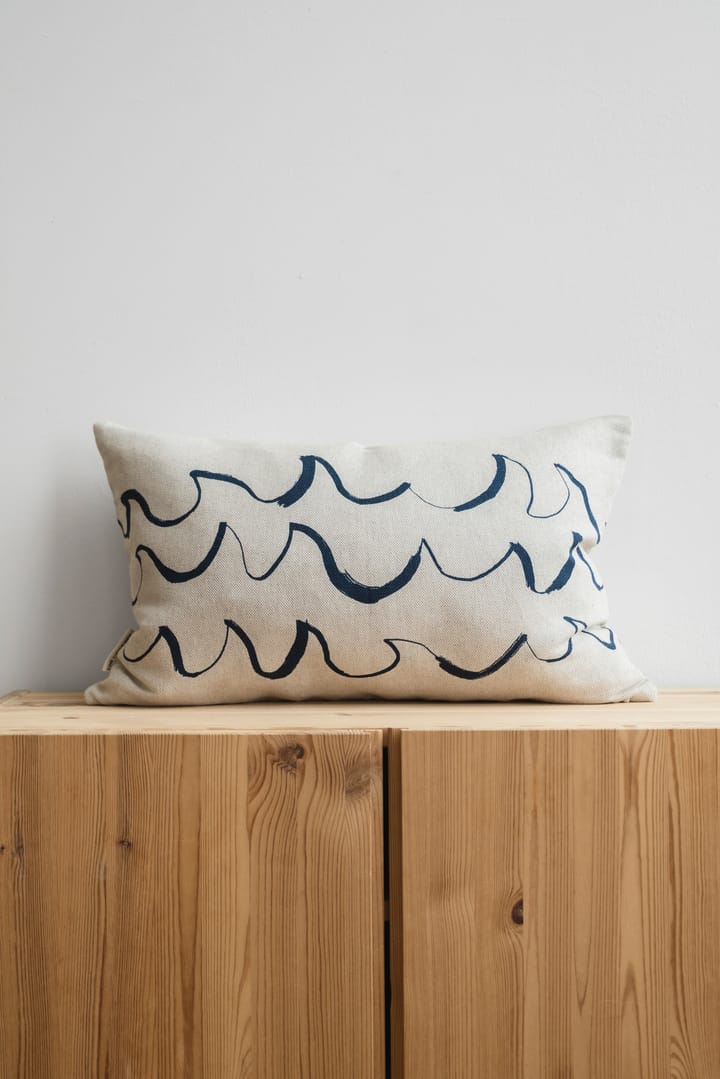 Wave pillowcase 38x58 cm - Blue - Fine Little Day