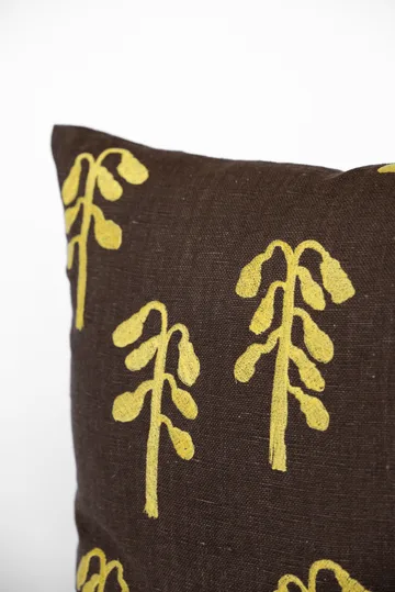 Weeping birch cushion cover - Brown-yellow, 48x48 cm - Fine Little Day