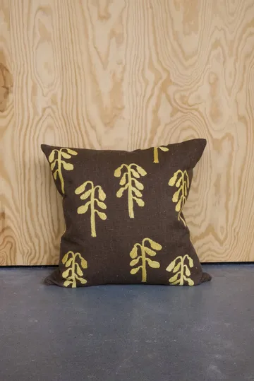 Weeping birch cushion cover - Brown-yellow, 48x48 cm - Fine Little Day