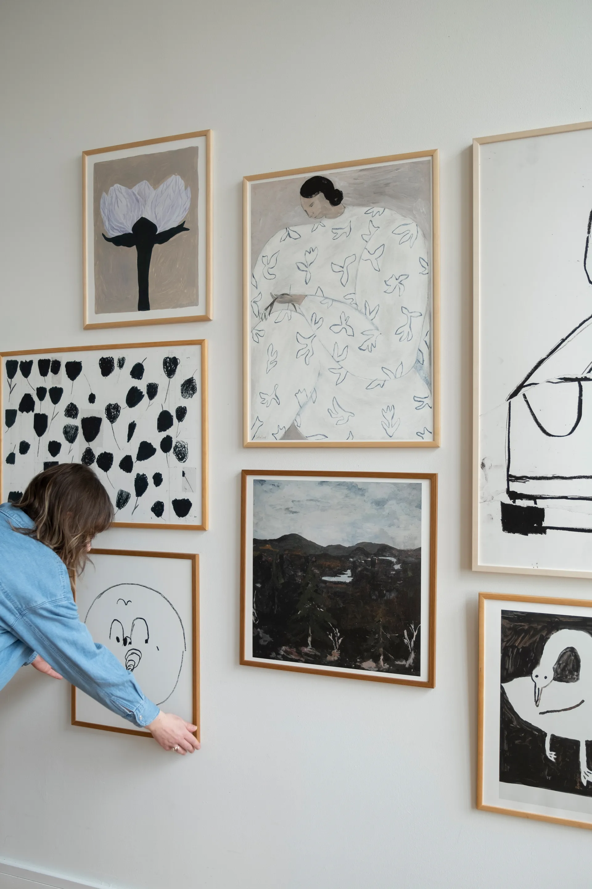 White Flower poster 50x70 cm, Nude Fine Little Day