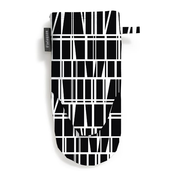 Coronna oven glove, Black - White Finlayson
