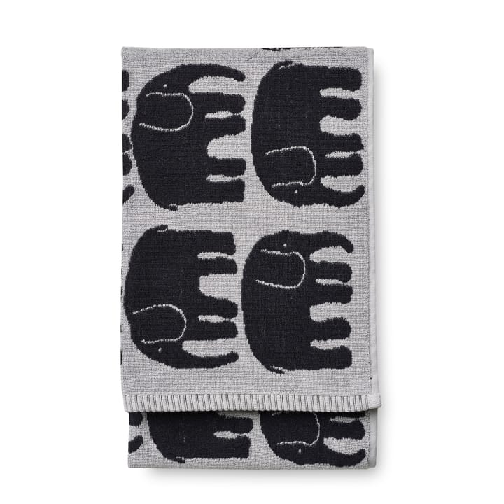 Elefantti bath towel - Black - Grey - Finlayson