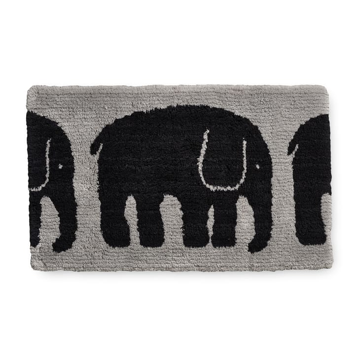 Elefantti bathroom rug - Black - Grey - Finlayson