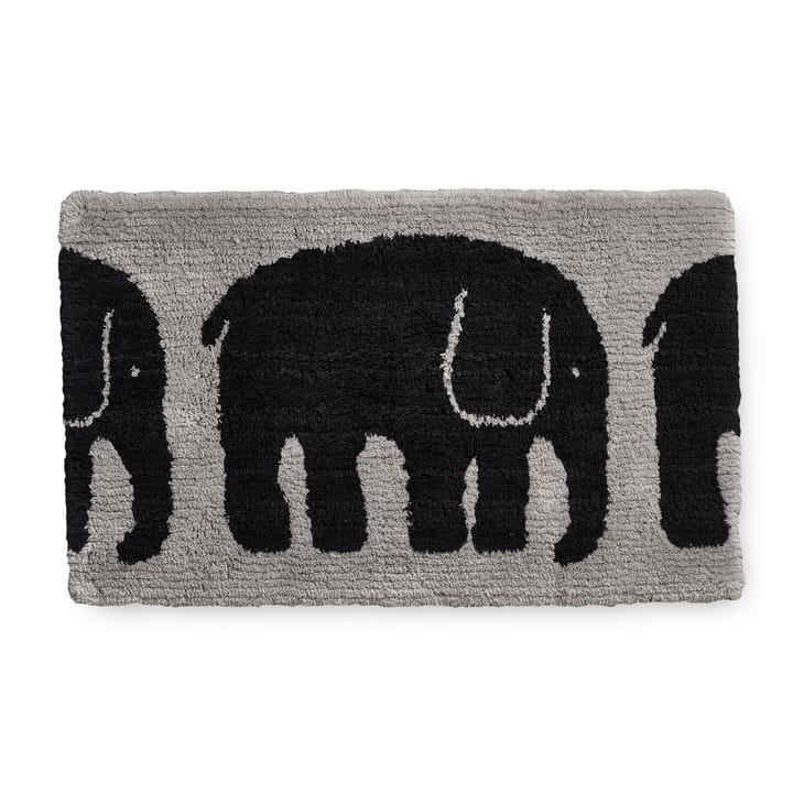 Elefantti bathroom rug, Black - Grey Finlayson
