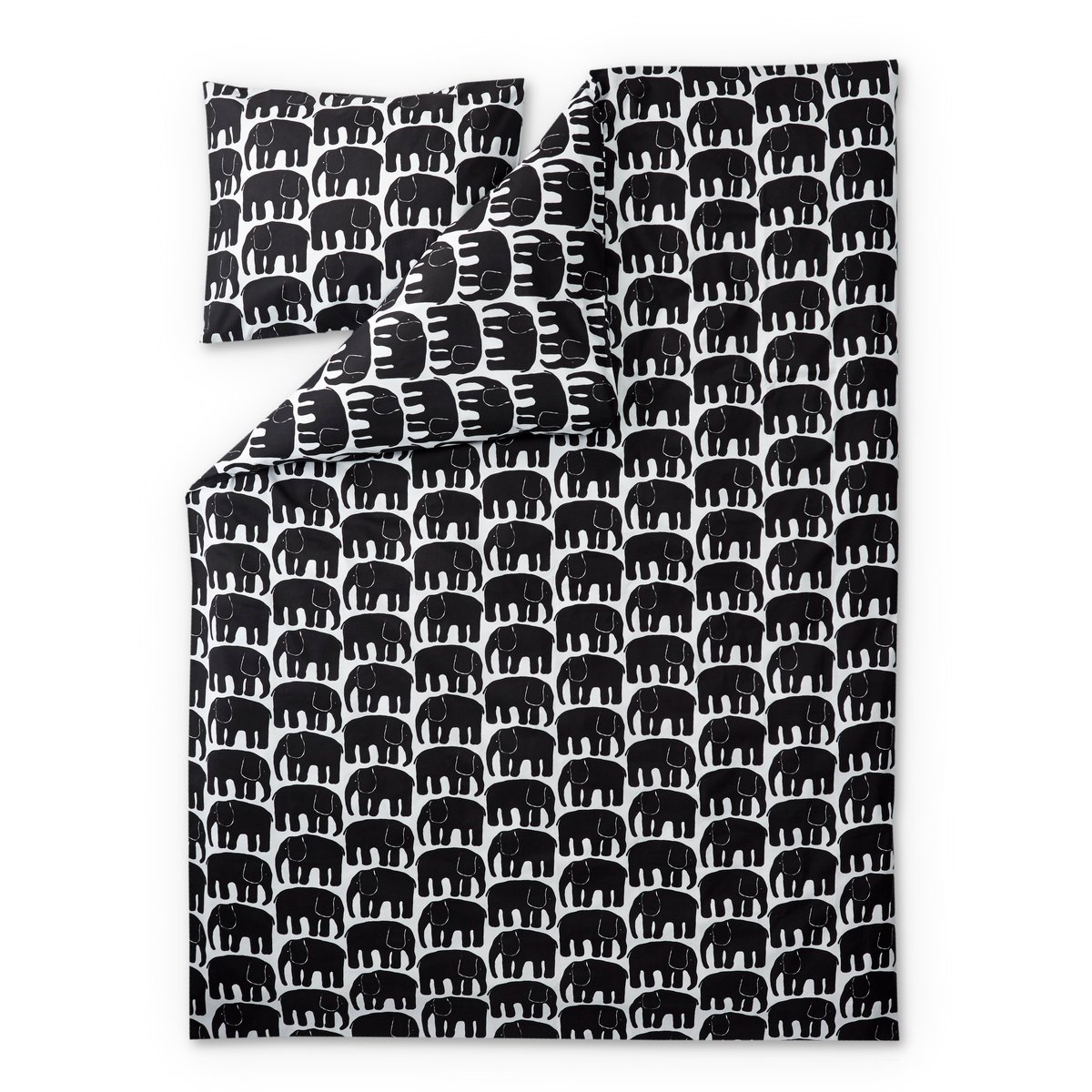 Finlayson Elefantti bed set black-white | Scandinavian Design | Bed sets | Black