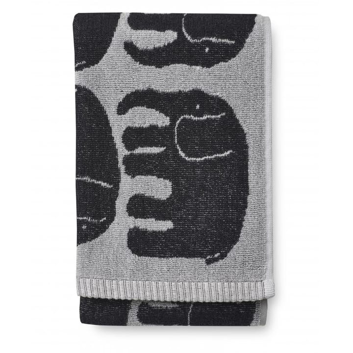 Elefantti hand towel 50x70 cm, Black-grey Finlayson