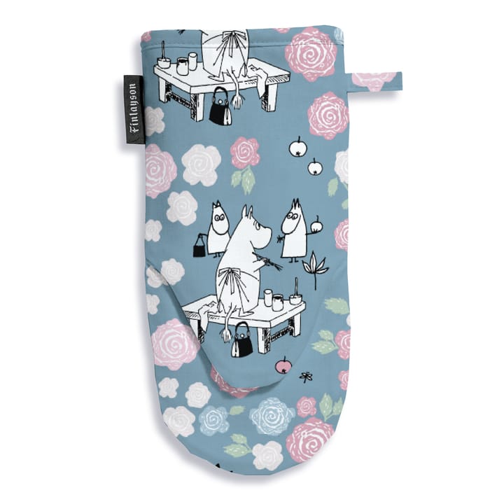 Moomin mamma day dream oven glove, Dark blue - Pink Finlayson