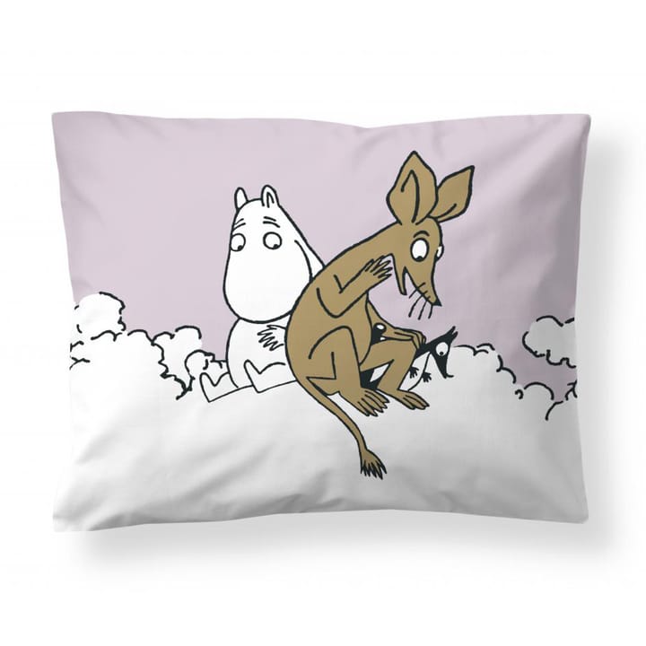Moomin troll and Sniff pillowcase50x60 cm - rosa - Finlayson