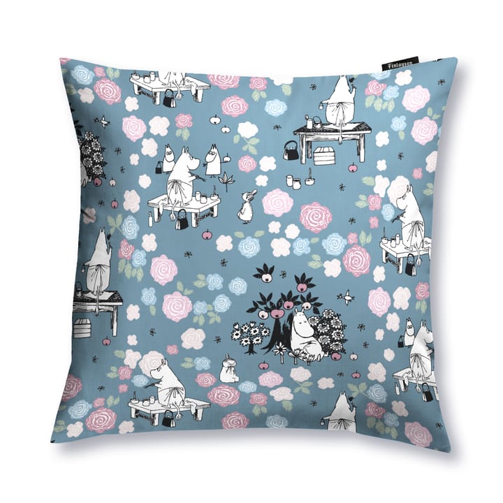Moominmamma day dreamer cushion cover - Dark blue - Pink - Finlayson