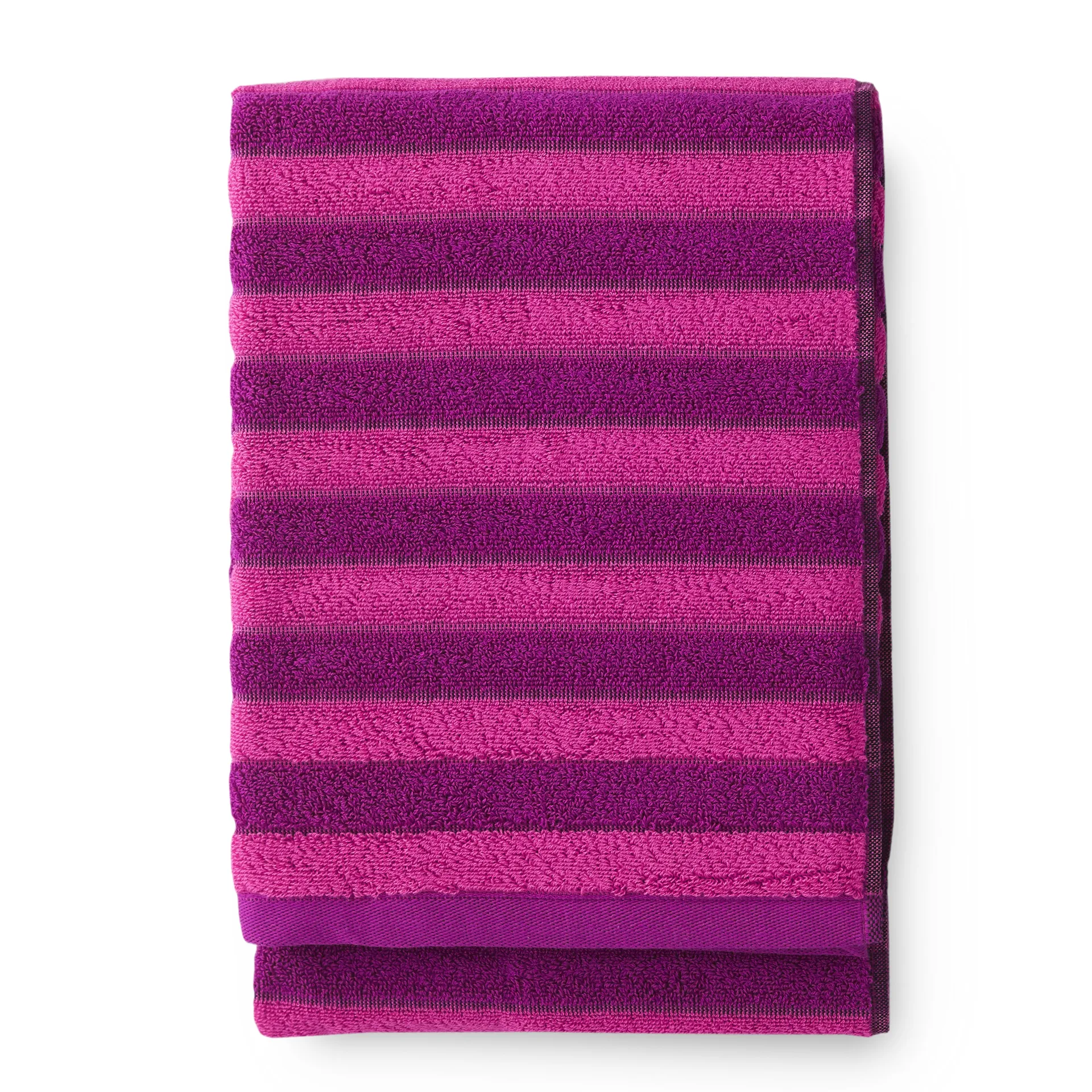 Reiluraita towel 70x150 cm, rose-fuchsia Finlayson