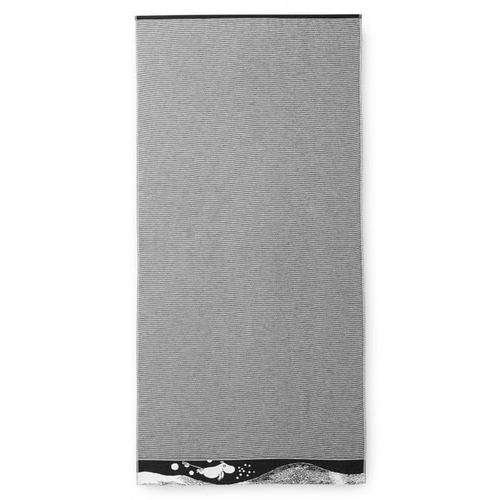 Vågmumin bath towel 70x150 cm - black-white - Finlayson