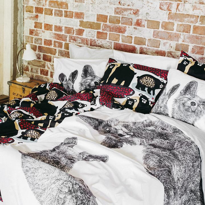 Villipedot bed set, black-white Finlayson