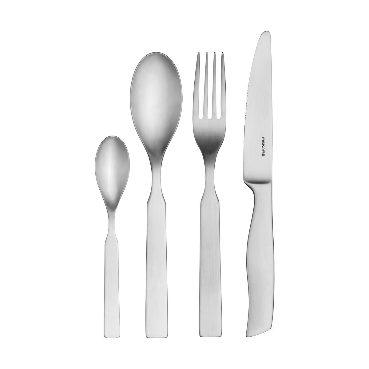 Fiskars All Steel cutlery 16 pieces | Scandinavian Design | Cutlery sets | Silver-coloured