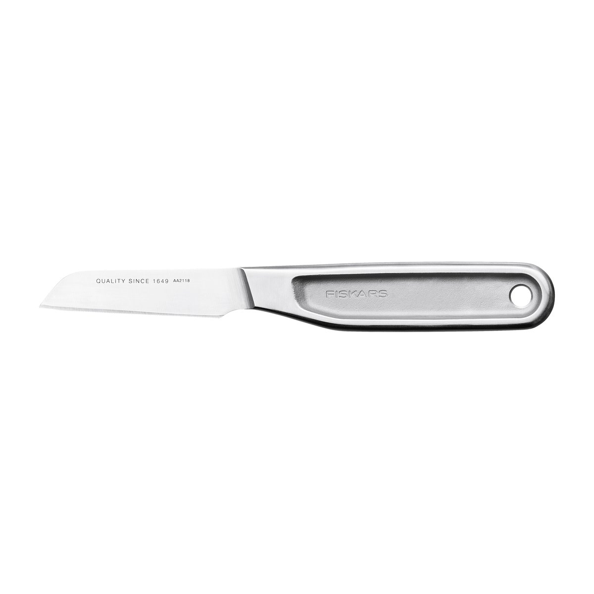Fiskars All Steel paring knife 7 cm | Scandinavian Design | Paring knives | Silver-coloured
