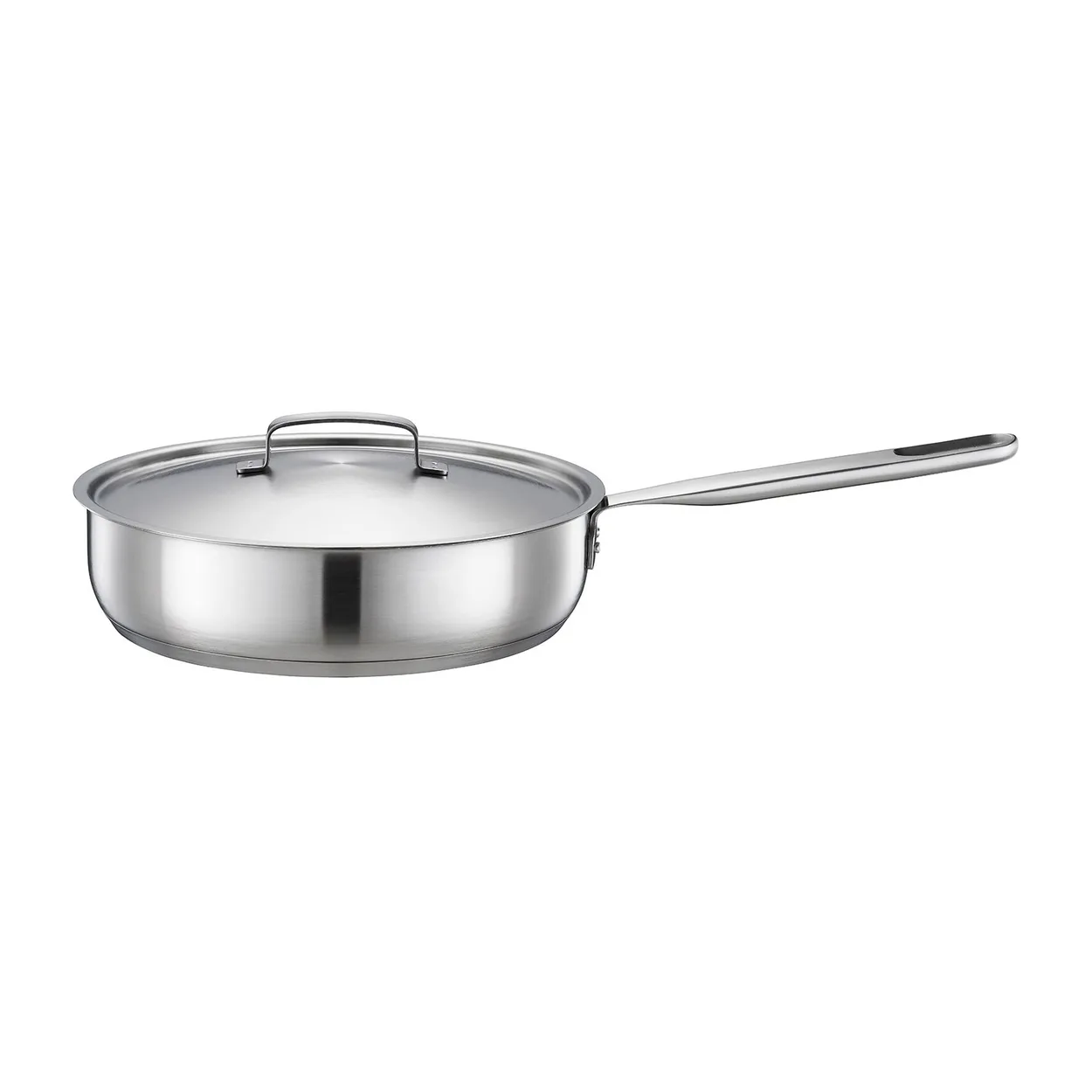 Fiskars All Steel sauté pan 26 cm | Scandinavian Design | Saucier & sauté pans | Silver-coloured