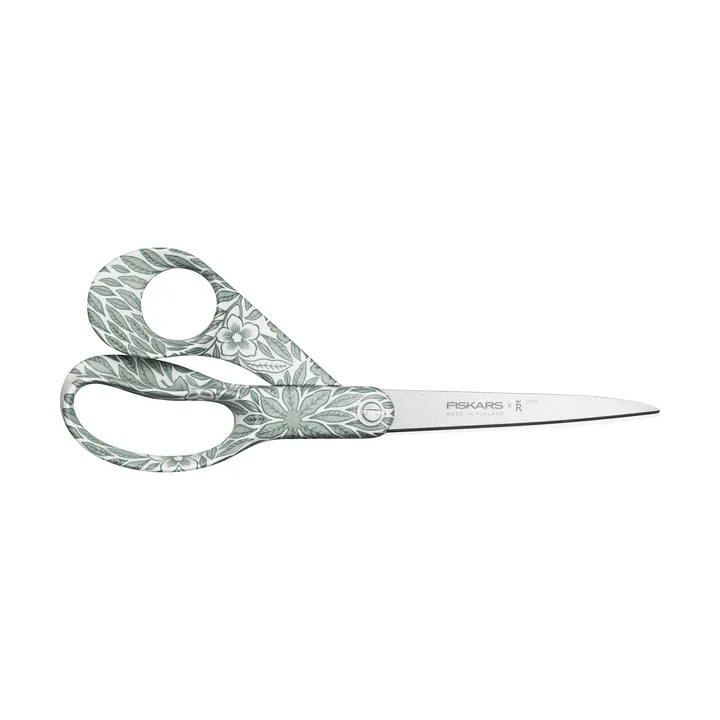 Fiskars x Rörstrand universal scissors - Ostindia Floris green, 21 cm - Fiskars