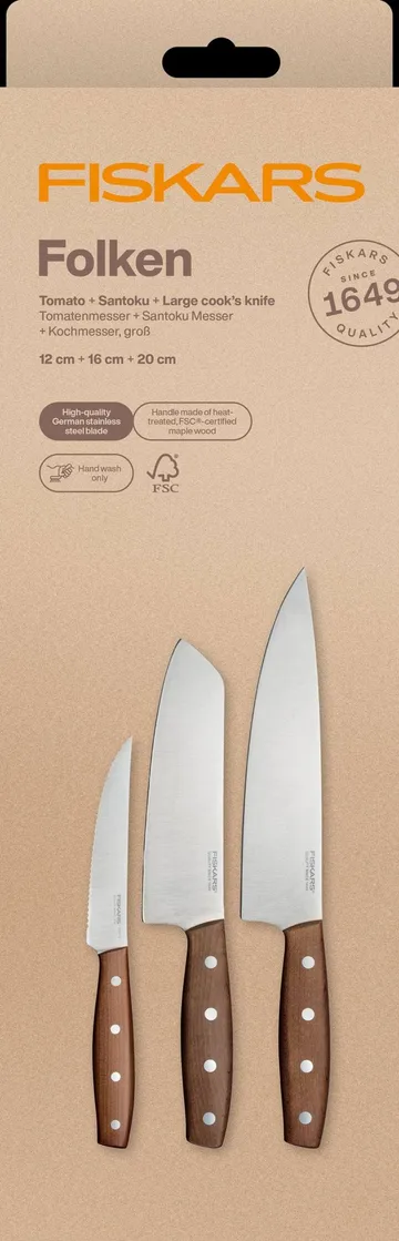 Folken knife set - 3 pieces - Fiskars