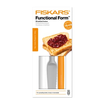 Functional Form butter knife 3-pack - grey-orange-white - Fiskars
