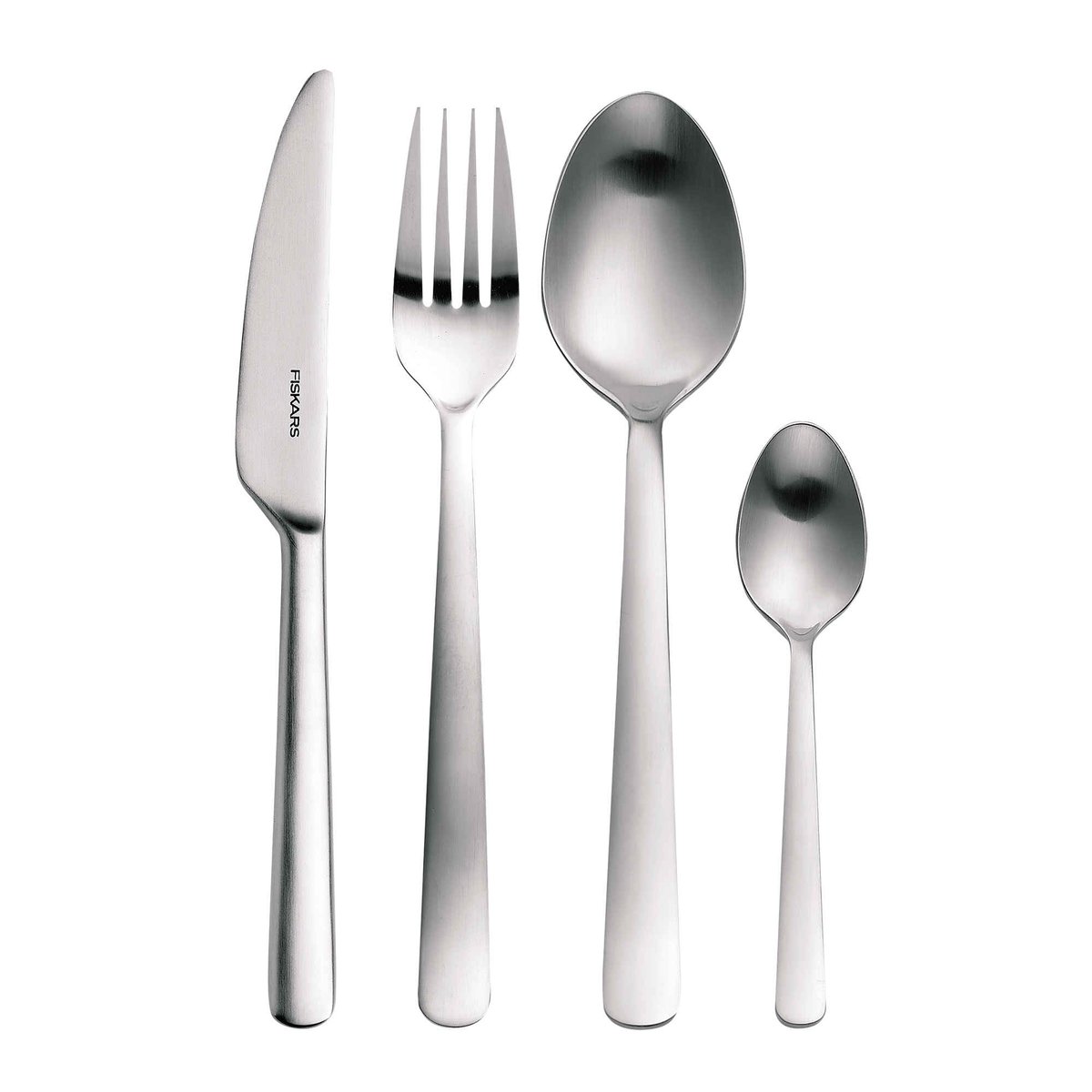 Fiskars Functional Form cutlery matte 16 pieces | Scandinavian Design | Cutlery sets | Silver-coloured