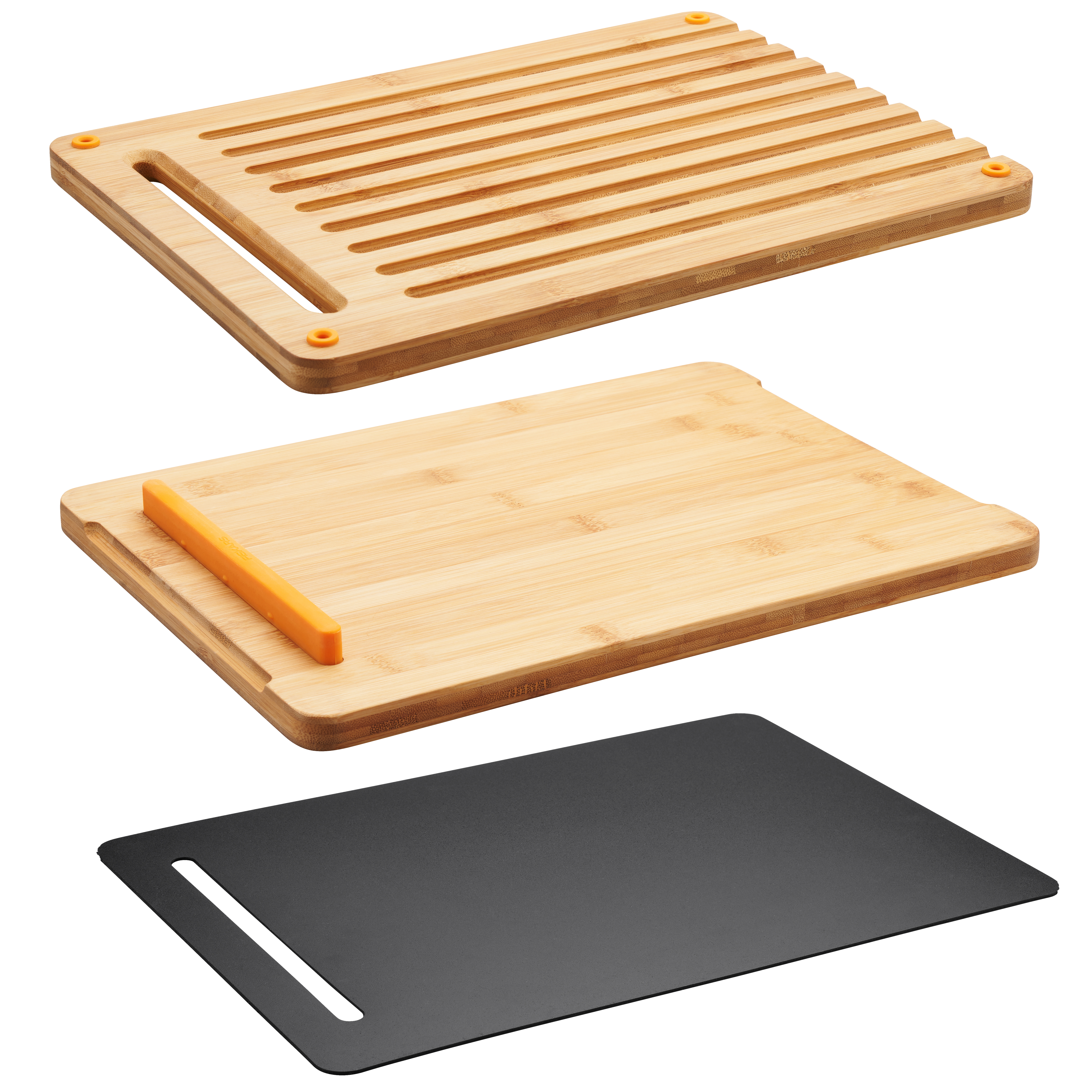 Fiskars Functional Form Cutting Pads 3 Pieces Cutting Board Kitchen Board 27x44cm 