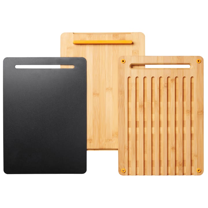 Functional Form cutting board 3 pieces - bamboo-plastic - Fiskars