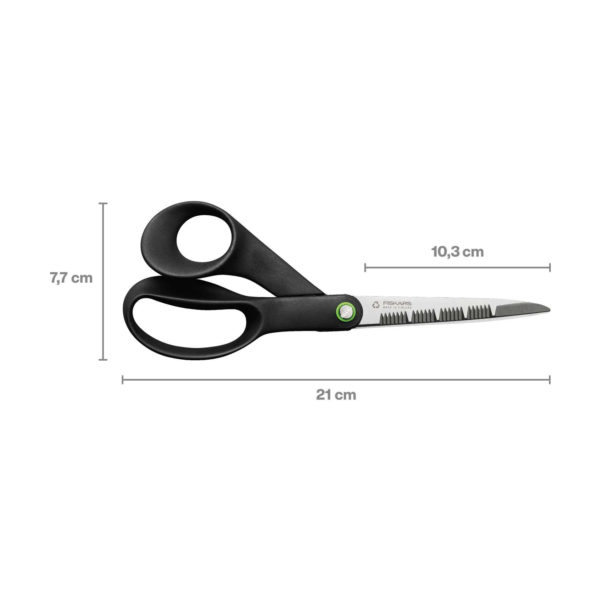 Functional Form kitchen scissors 21 cm, Black Fiskars