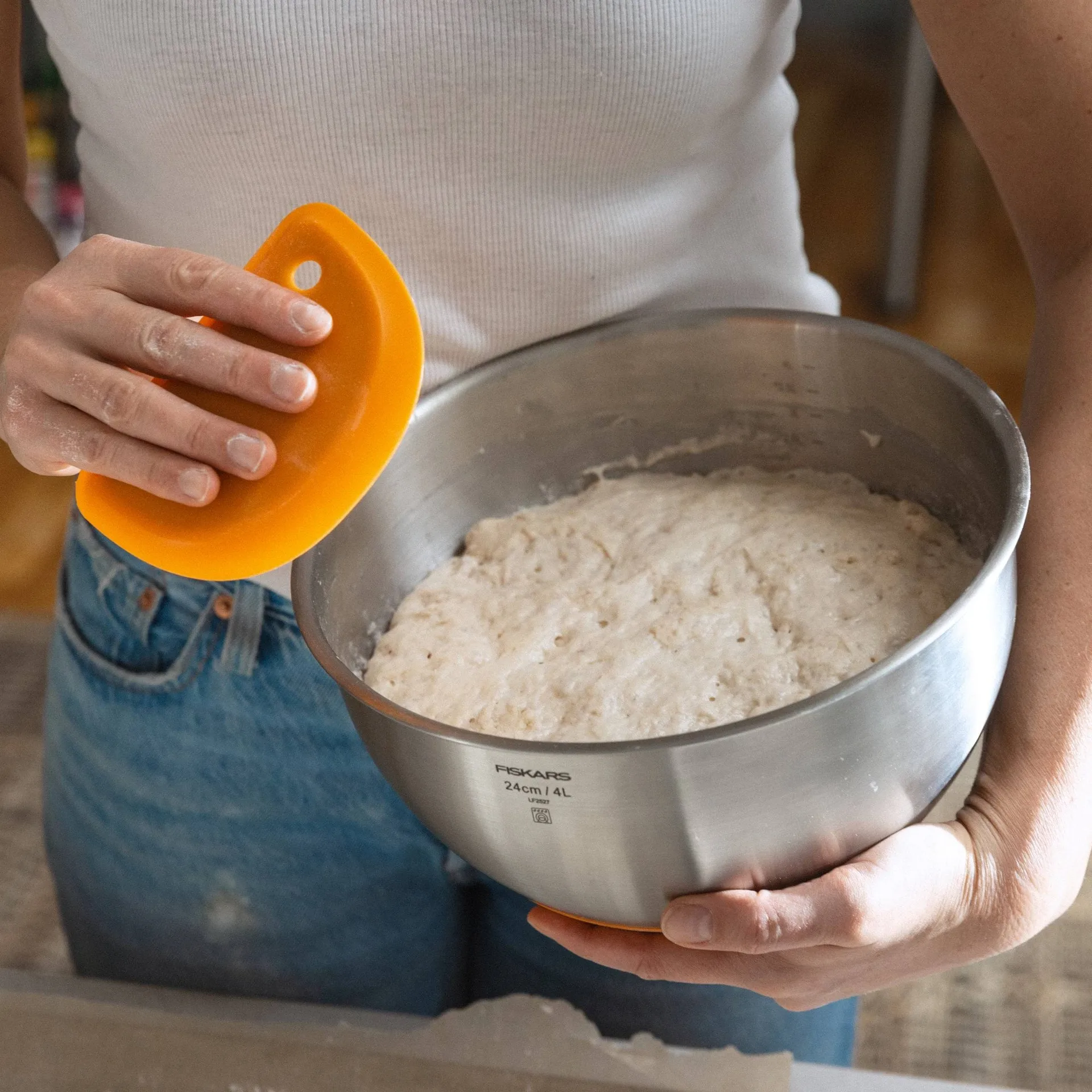 Functional Form mixing bowl, Stainless steel, 4 l Fiskars