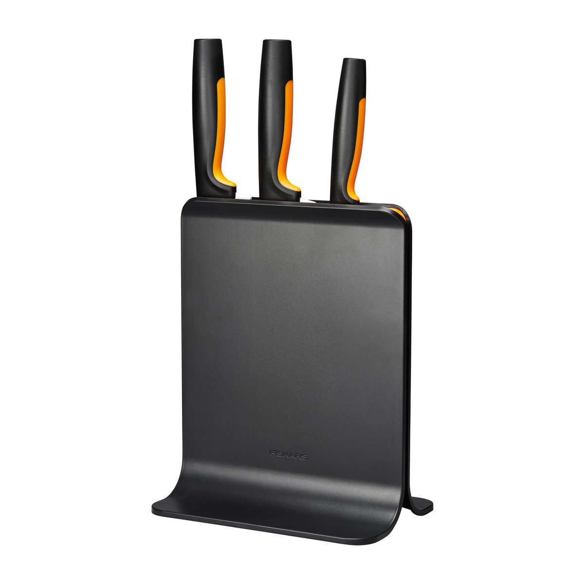 Fiskars Functional Form plastic knife block with 3 knives 4 pieces