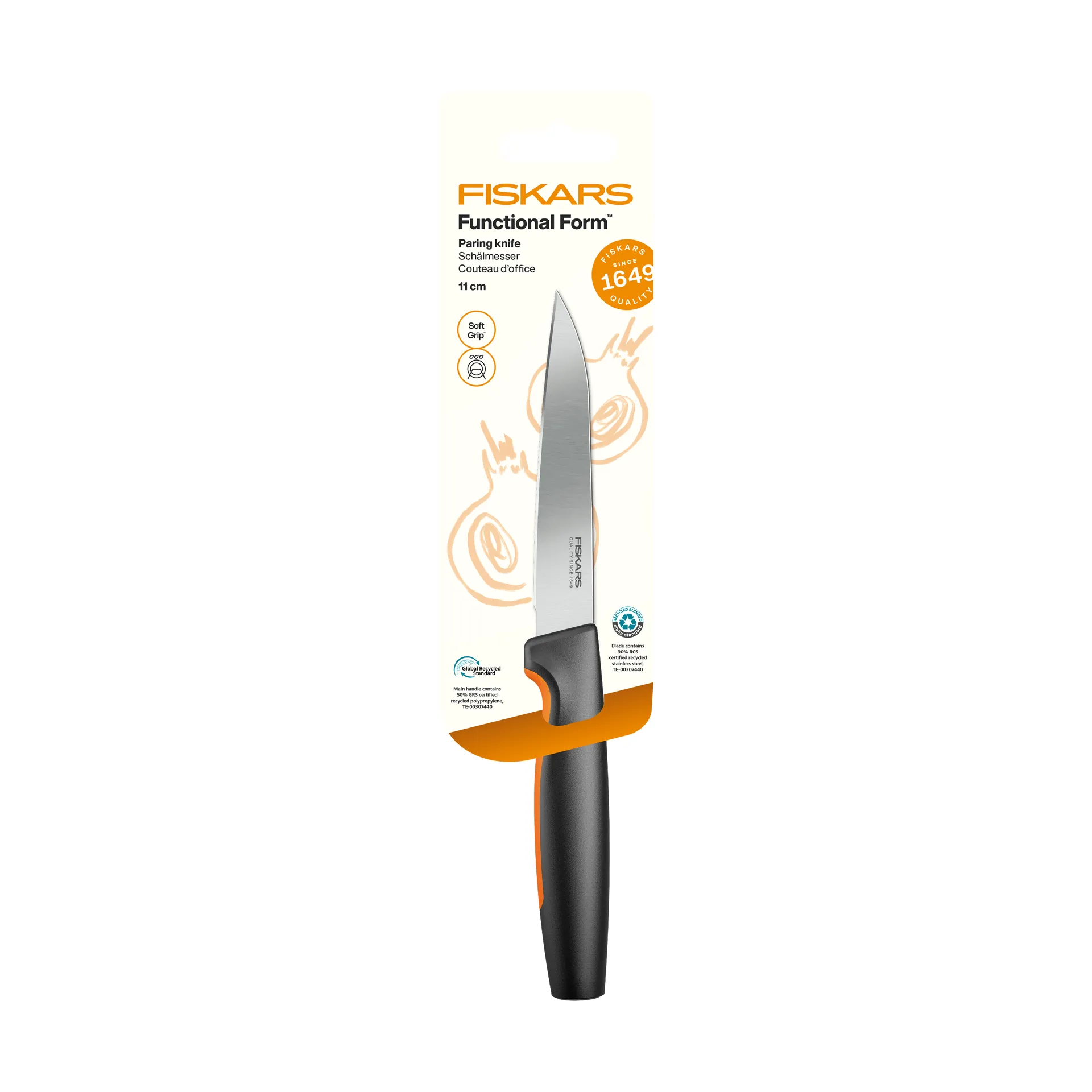 Functional Form vegetable knife, Stainless steel Fiskars