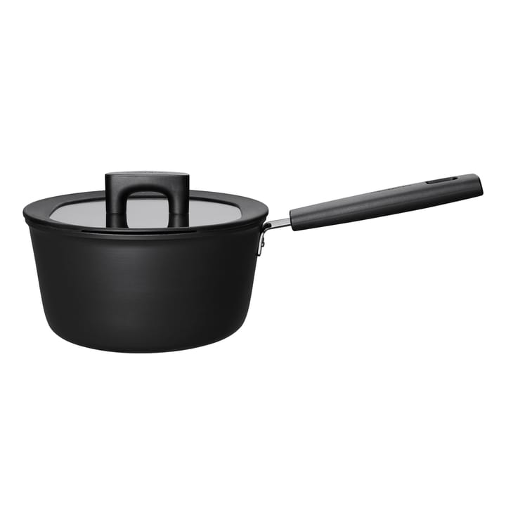 16cm Flat Light Black Cooking Pots No Coating No Rust Enamel Cast