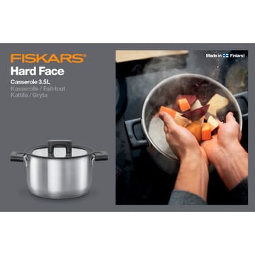 Hard Face Steel casserole with lid - 3.5 l - Fiskars