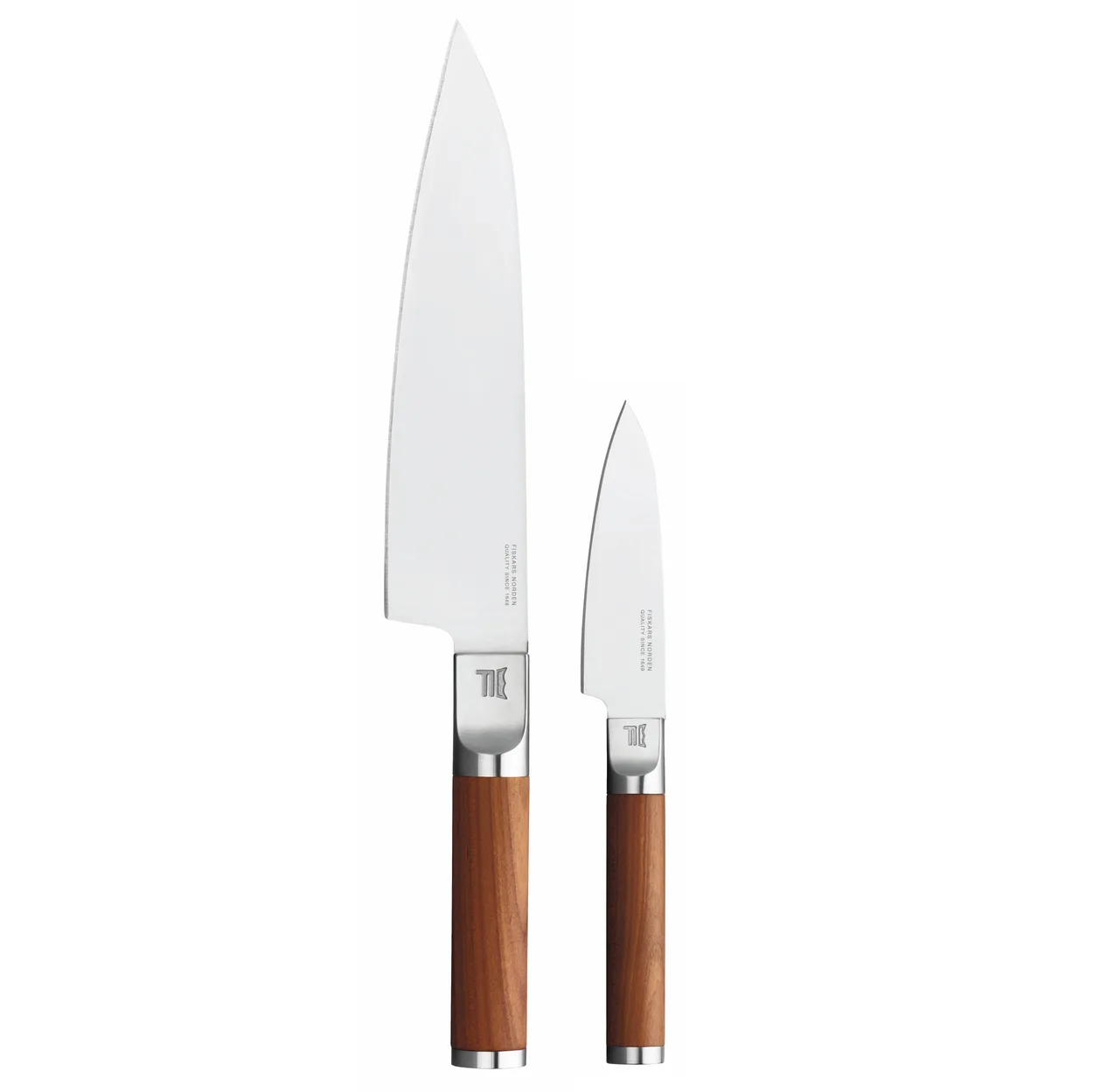 Fiskars Norden chef's knife + vegetable knife set 2 pieces Stainless steel-birch