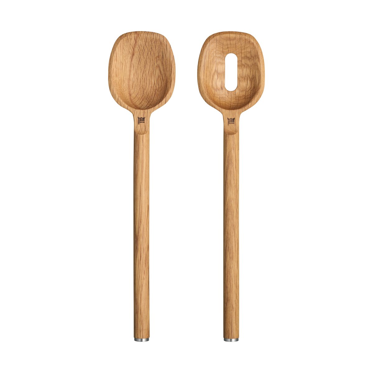 Fiskars Norden spoon 2-pack Oak-stainless steel | Scandinavian Design | Table cutlery | Brown